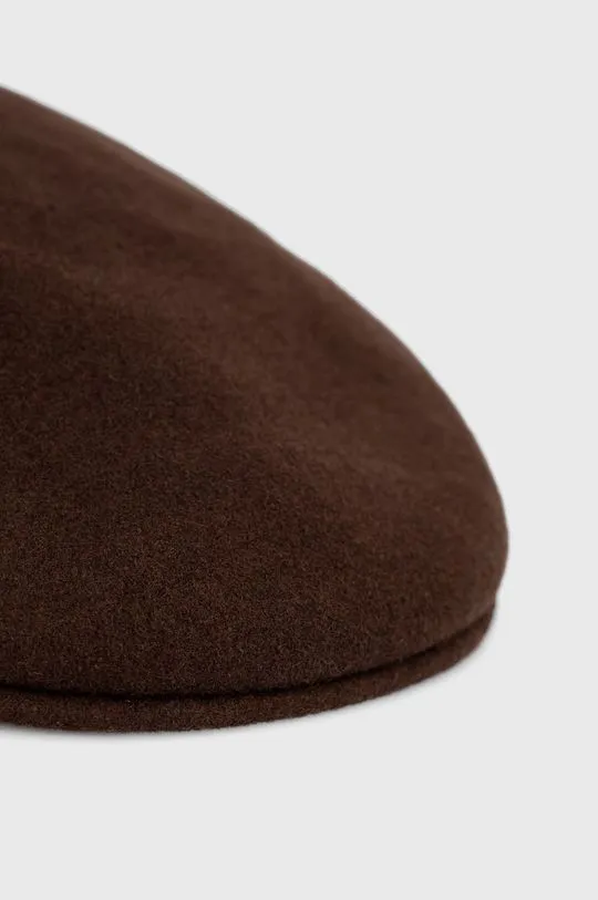 Kangol wool bakerboy hat brown color