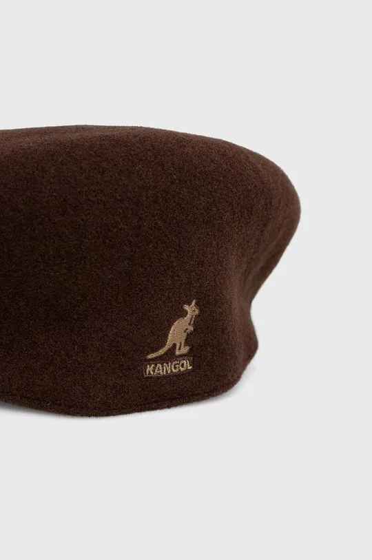 Kangol wool bakerboy hat brown color