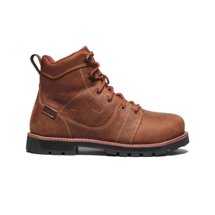 Keen Women's Seattle 6 Waterproof Boot (Aluminum Toe) 10M Gingerbread/Black