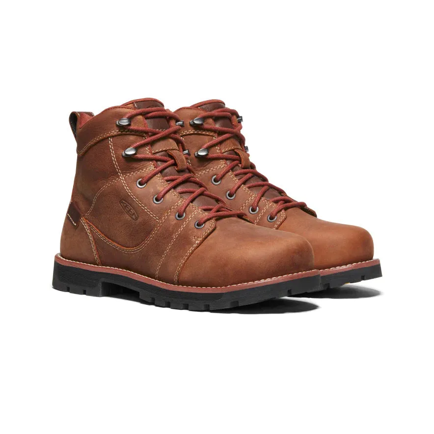 Keen Women's Seattle 6 Waterproof Boot (Aluminum Toe) 10M Gingerbread/Black