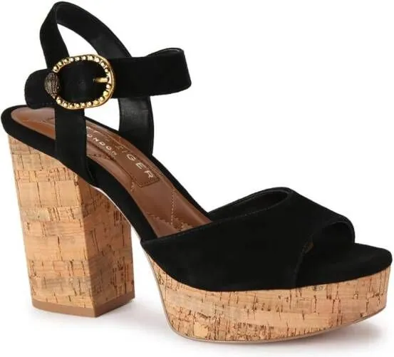 Kurt Geiger London Mayfair 105mm suede sandals Black