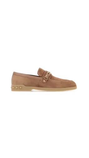 Leisure Flows Split Leather Loafer - Camel