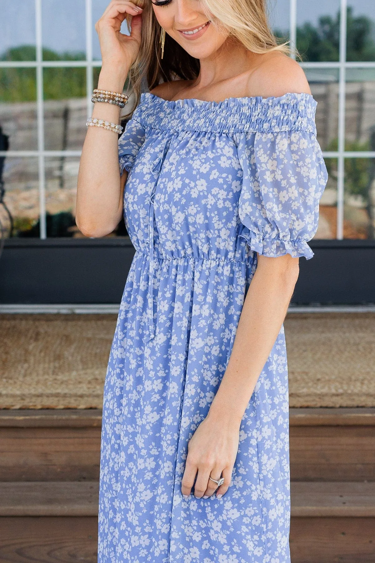 Love Is In The Air Maxi Dress- Blue