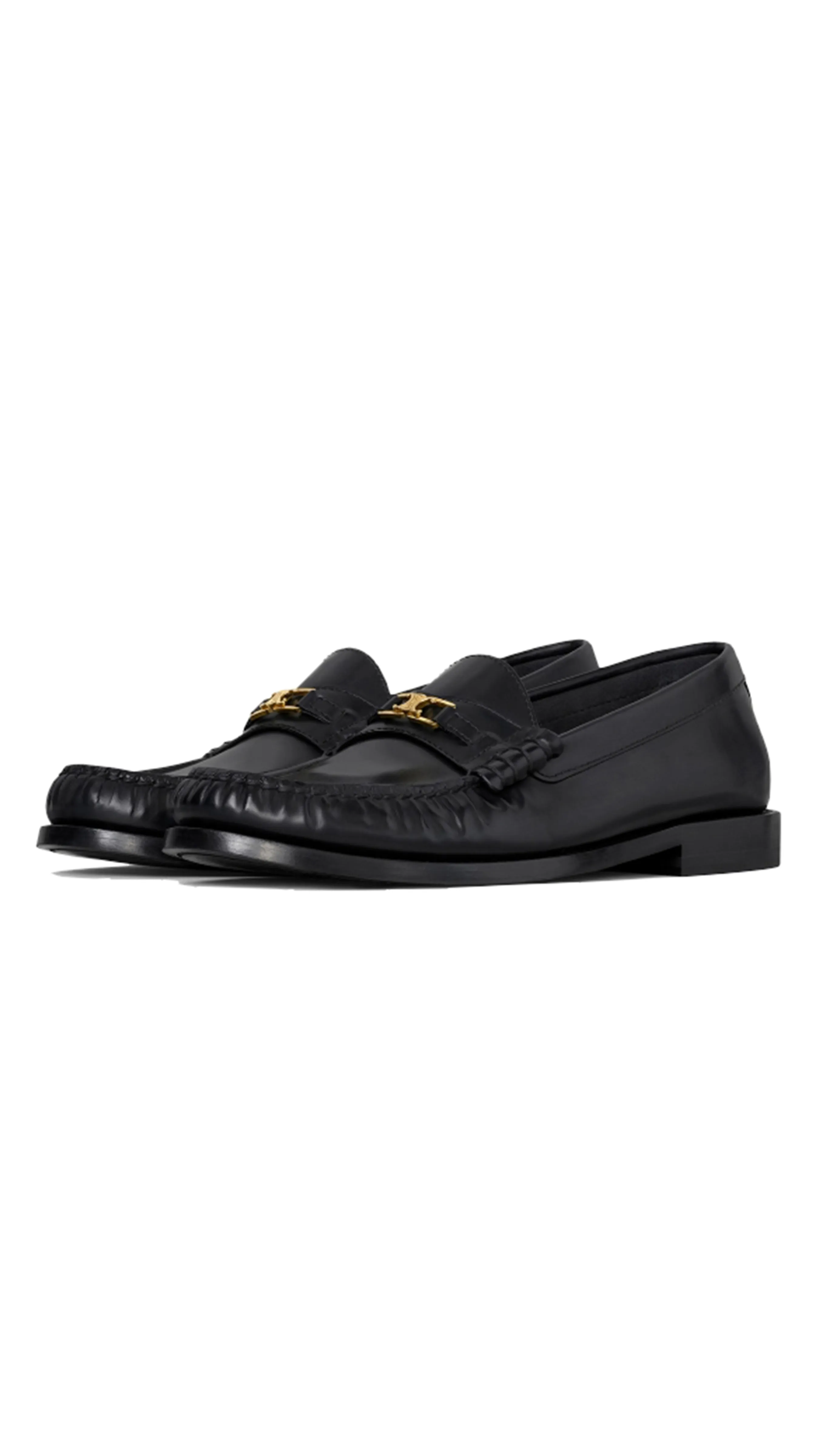 Luco Triomphe Loafer in Polished Bull - Black