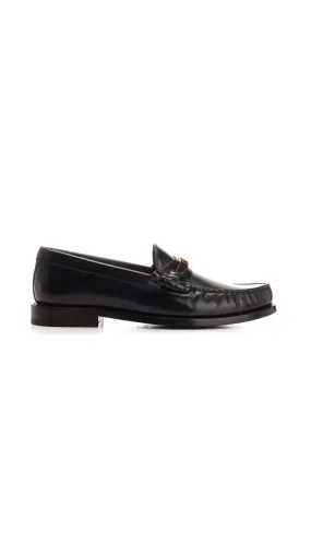 Luco Triomphe Loafer in Polished Bull - Black