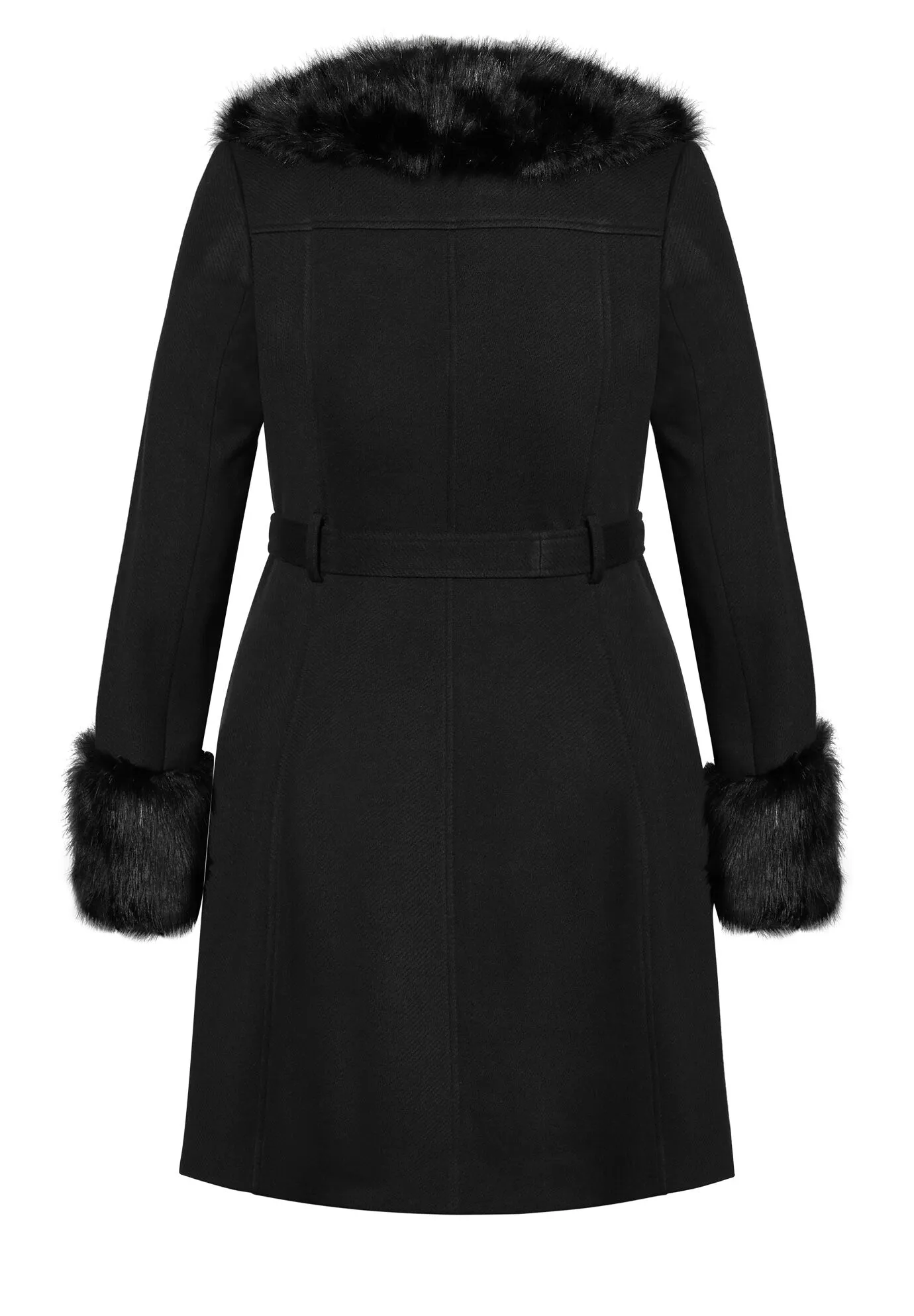 Make Me Blush Coat - black