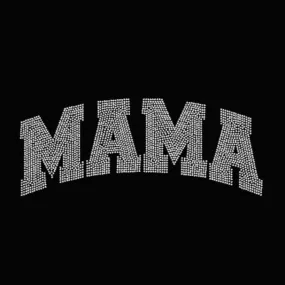 Mama Curved Rhinestone Transfer