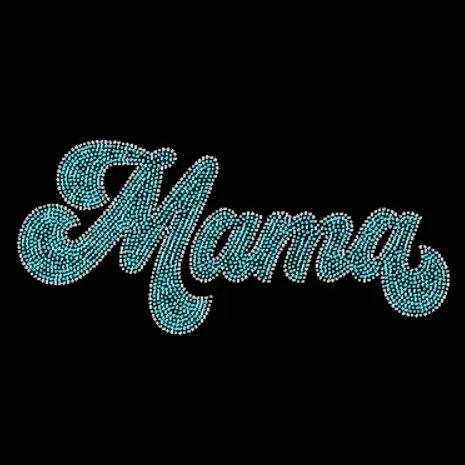 Mama Retro Rhinestone Transfer