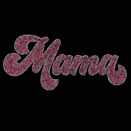 Mama Retro Rhinestone Transfer