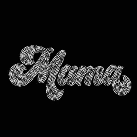 Mama Retro Rhinestone Transfer