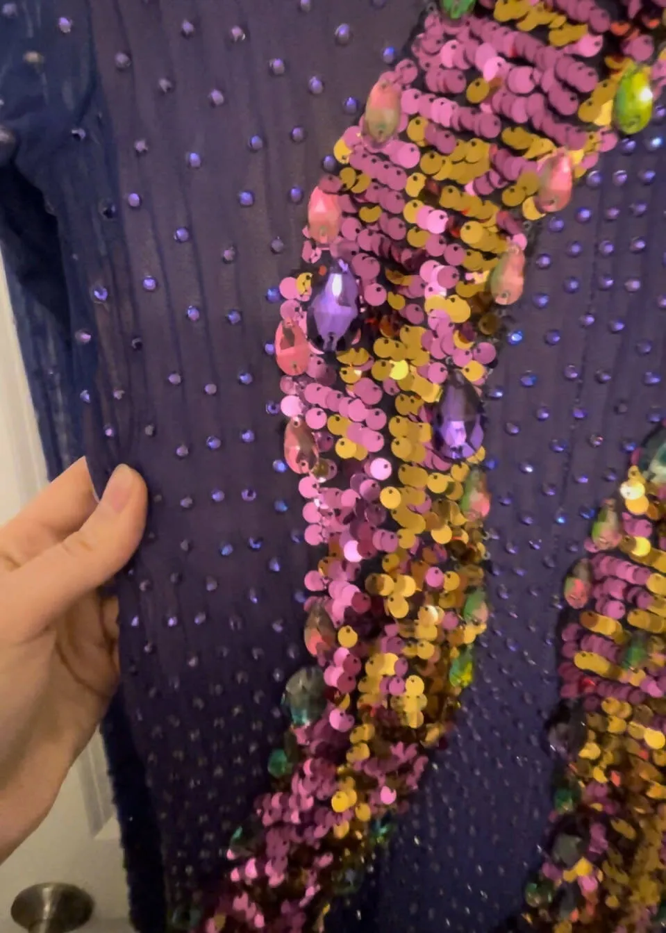 Mesmerizing Melnikoff's Purple Ballroom Dress