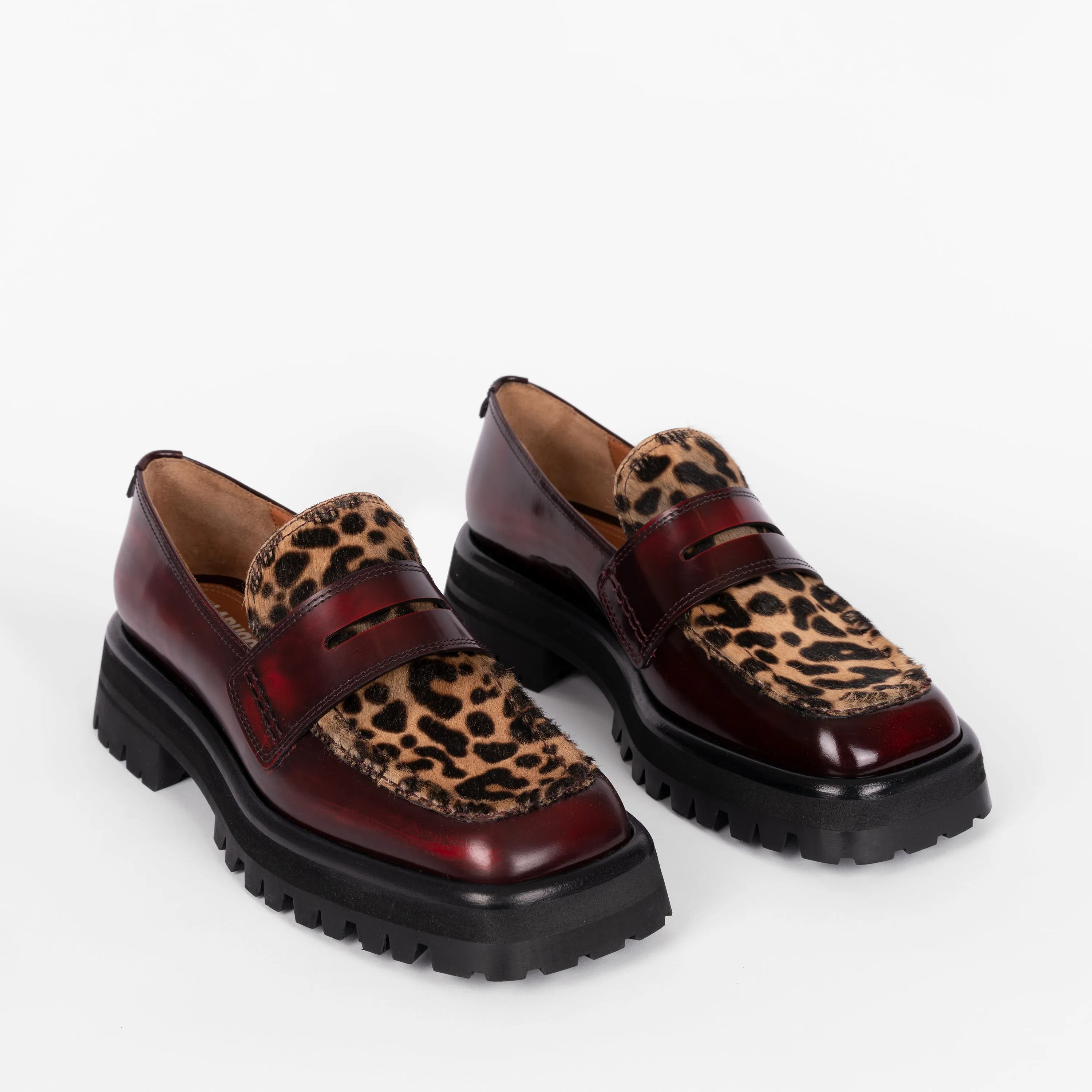 Mika Loafer Leopard / Bordeaux