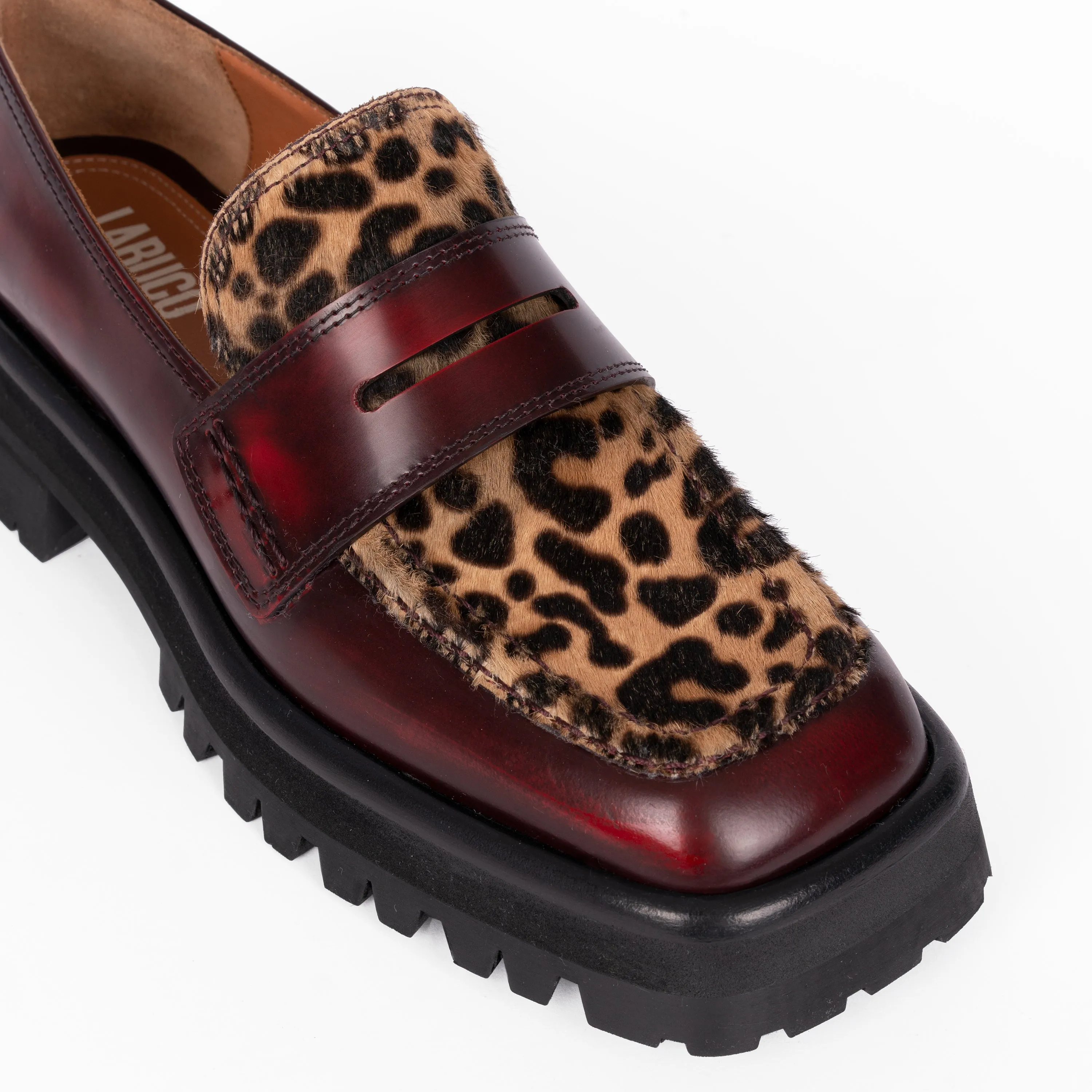 Mika Loafer Leopard / Bordeaux