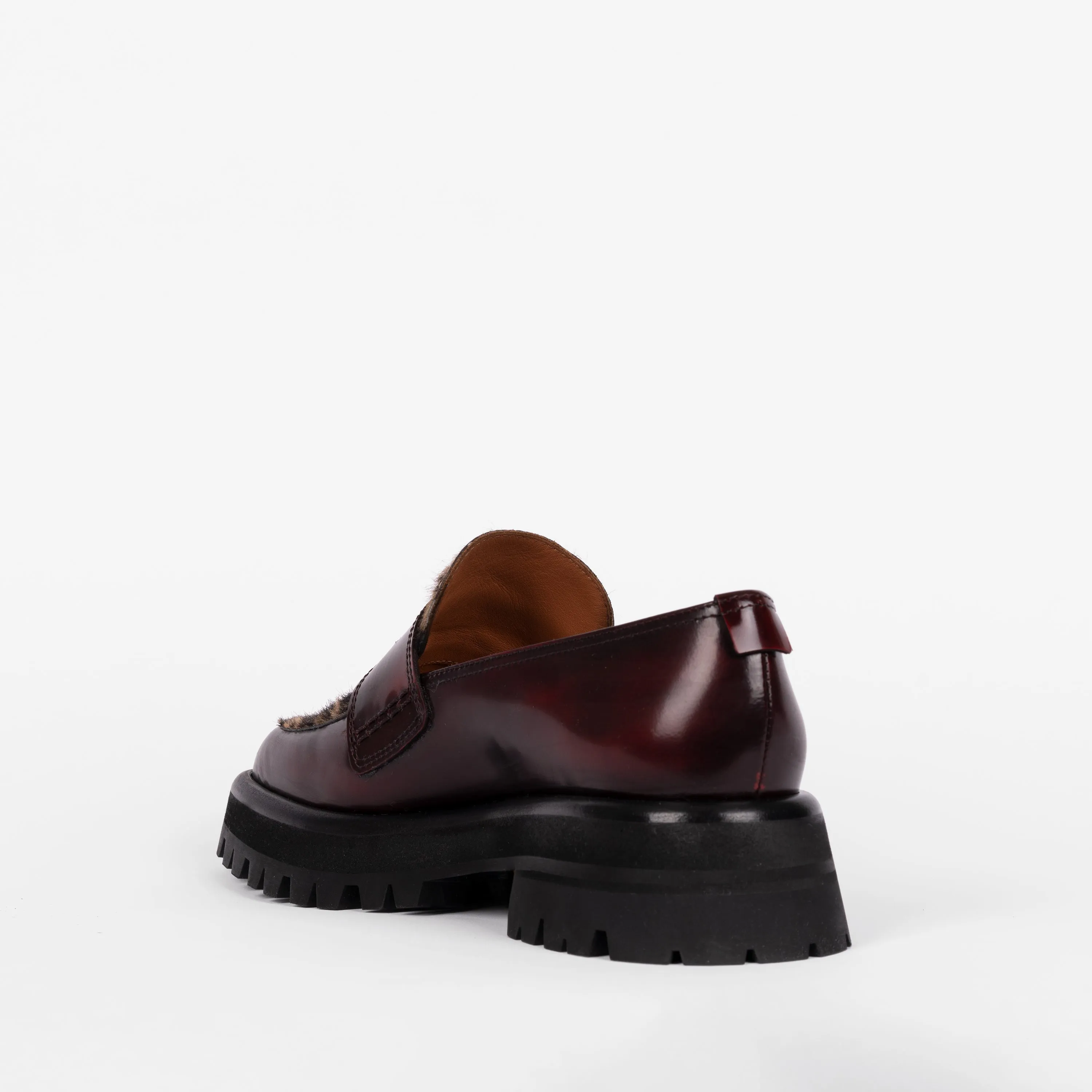 Mika Loafer Leopard / Bordeaux