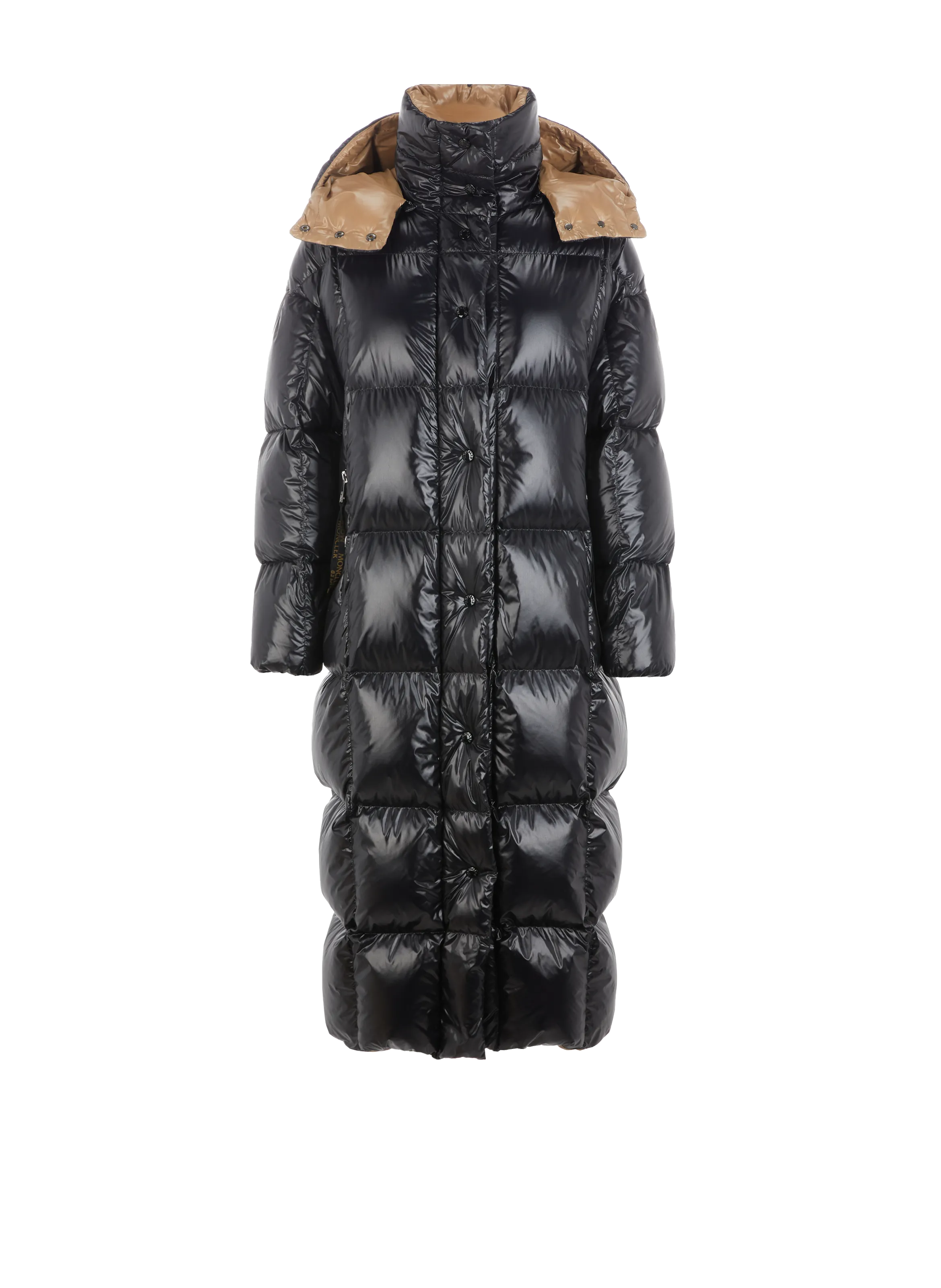 MONCLER  Quilted Long Puffer Coat - Black