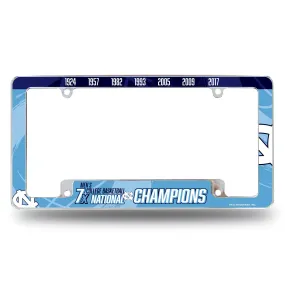 NCAA North Carolina Tar Heels All Over Chrome Frame