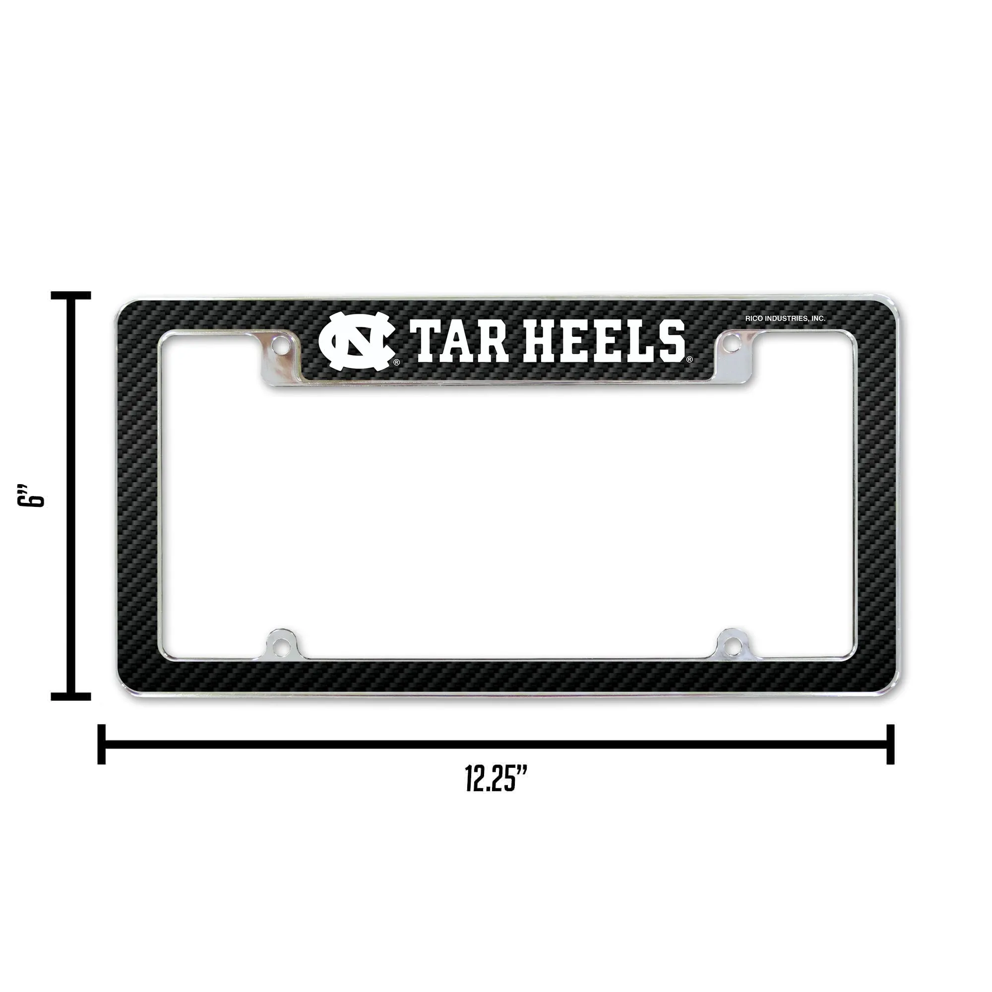 NCAA North Carolina Tar Heels All Over Chrome Frame