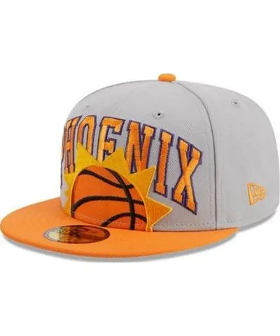 New Era Men's NBA Gray/Orange Phoenix Suns Tip-Off Two-Tone 59FIFTY Fitted Hat