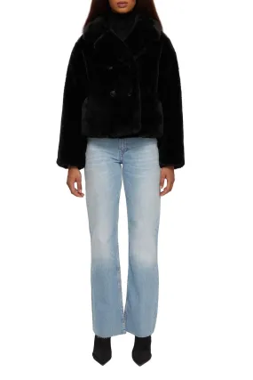 Noize - Loretta Cropped Vegan Fur Coat