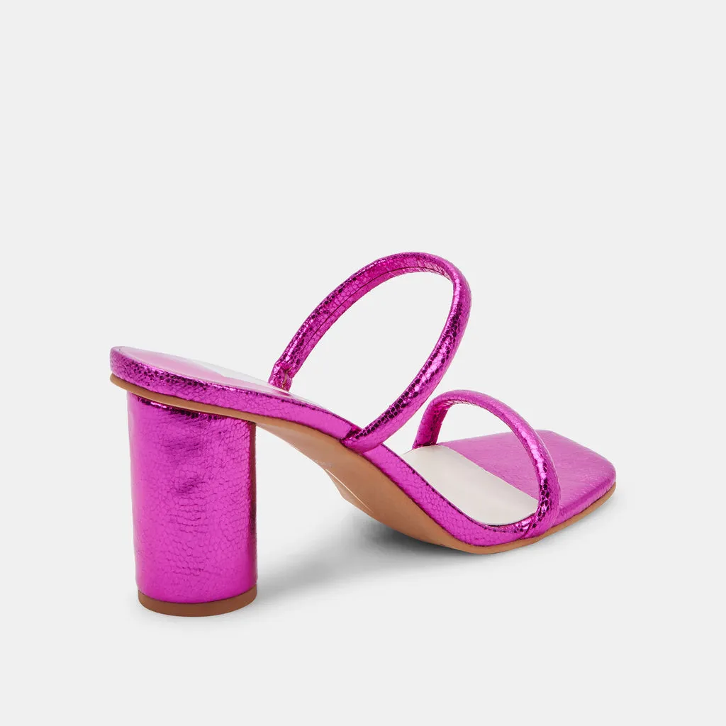 NOLES Heels Electric Pink Stella | Women's Chunky Round Heels– Dolce Vita 6771348144194