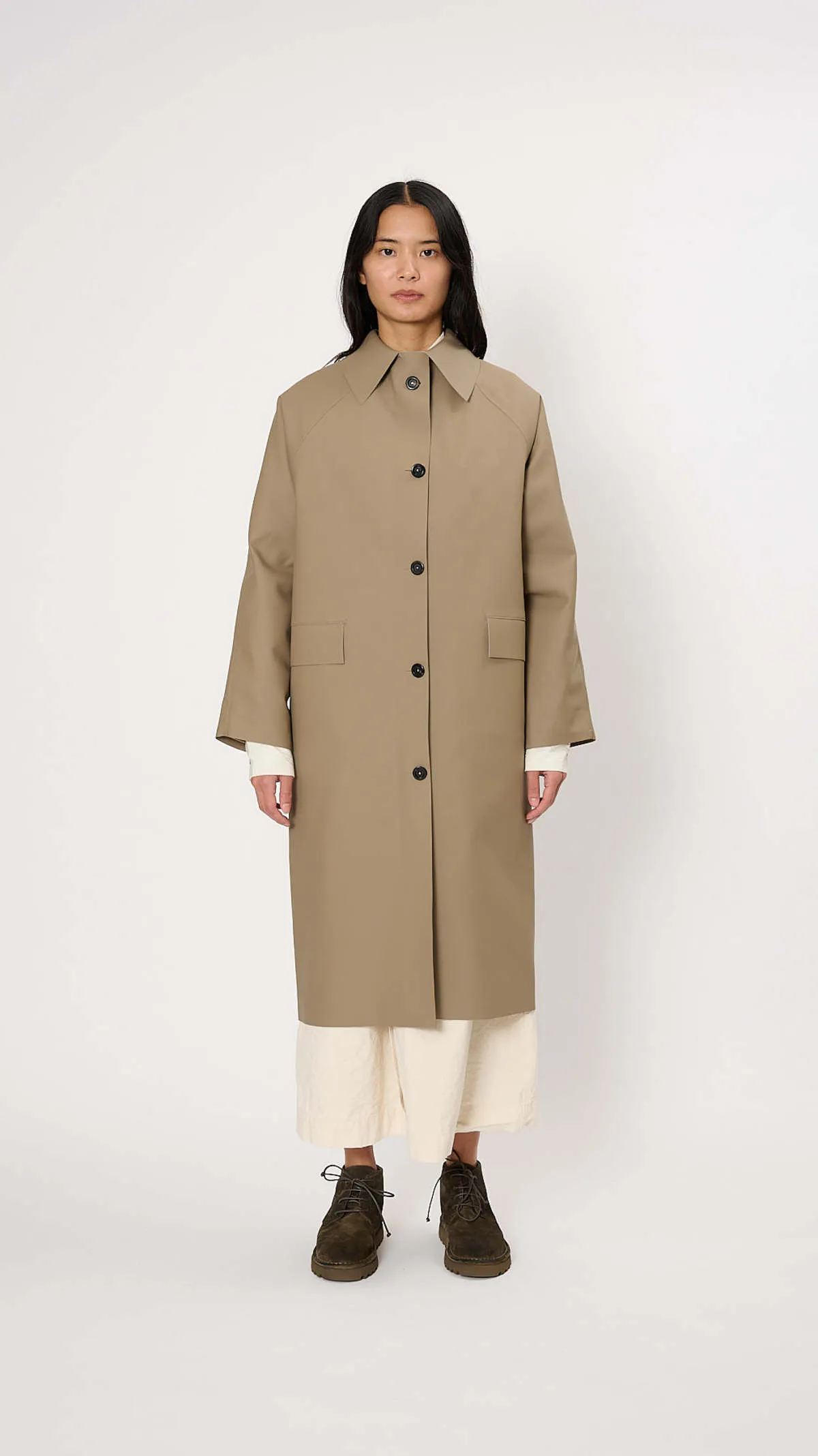 Original Padded Below Rubber Coat - Taupe