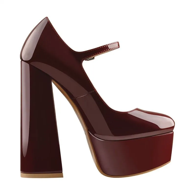 Pumps Queen Yulia (Wine red)