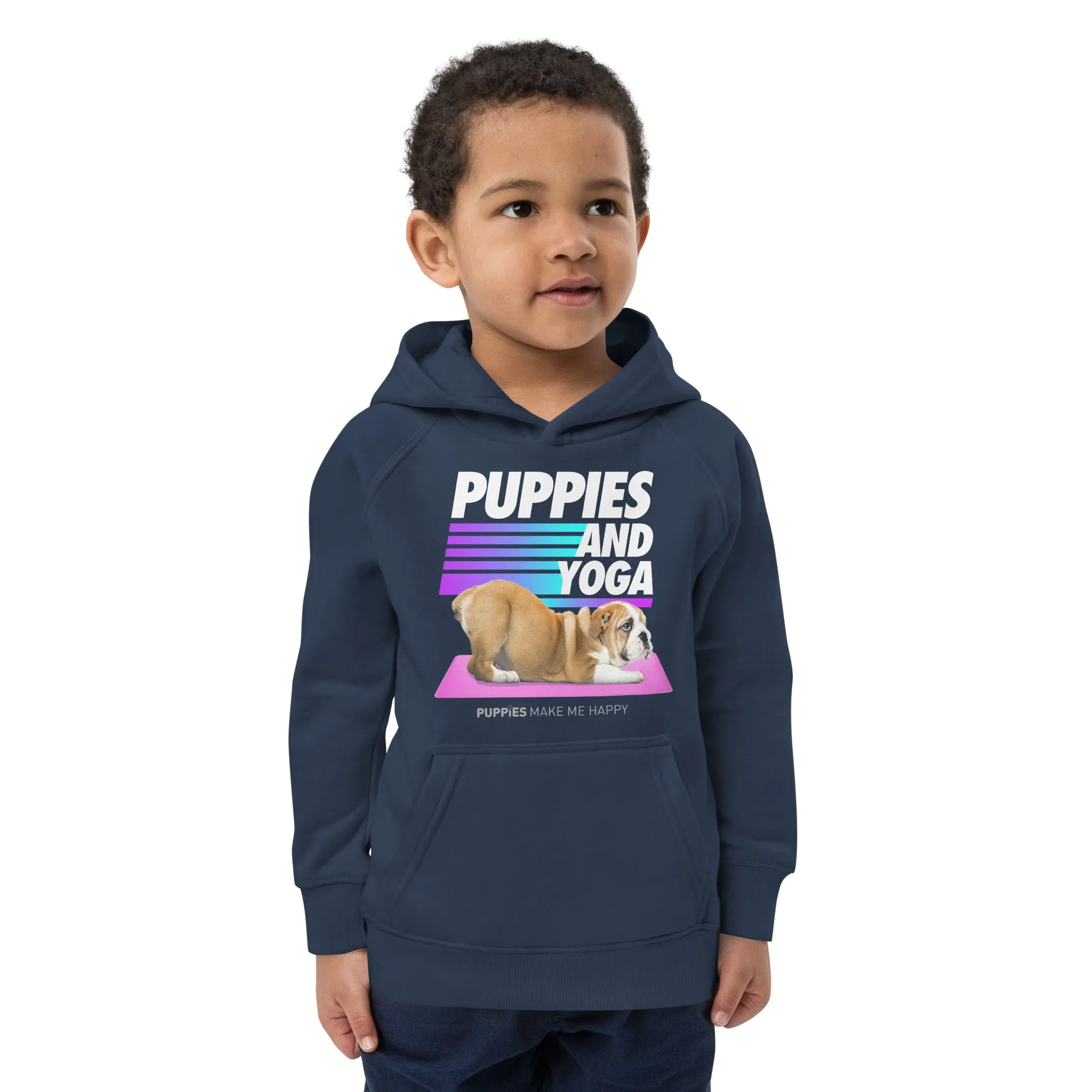 Puppies & Yoga | Kids Eco Youth hoodie