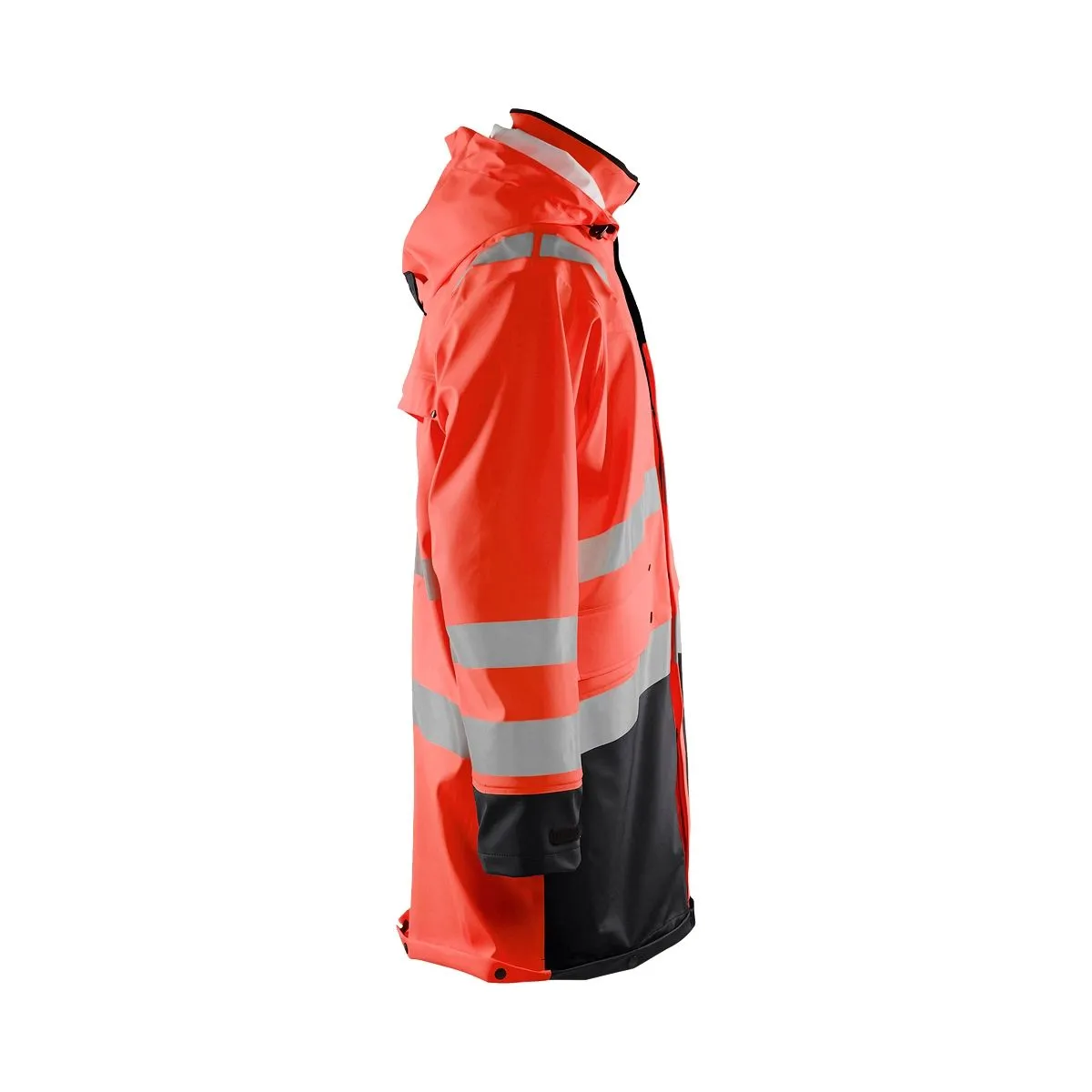 Rain Coat High Vis Level 2 4306 High Vis Rood/Zwart - Blåkl