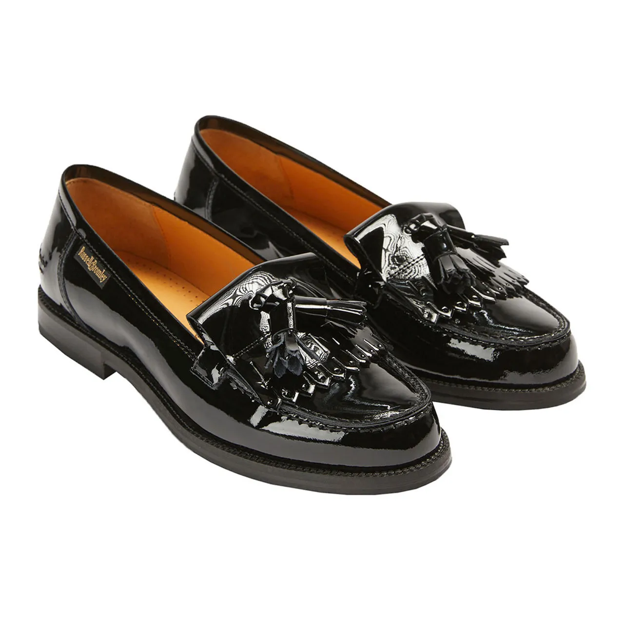 RUSSELL & BROMLEY Chester Tassel Loafers - Black