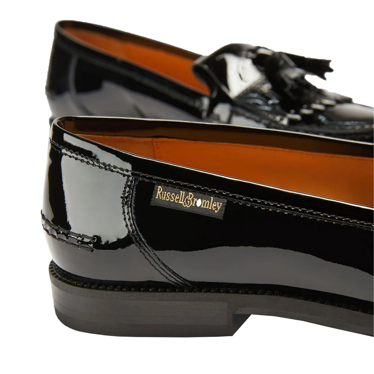 RUSSELL & BROMLEY Chester Tassel Loafers - Black