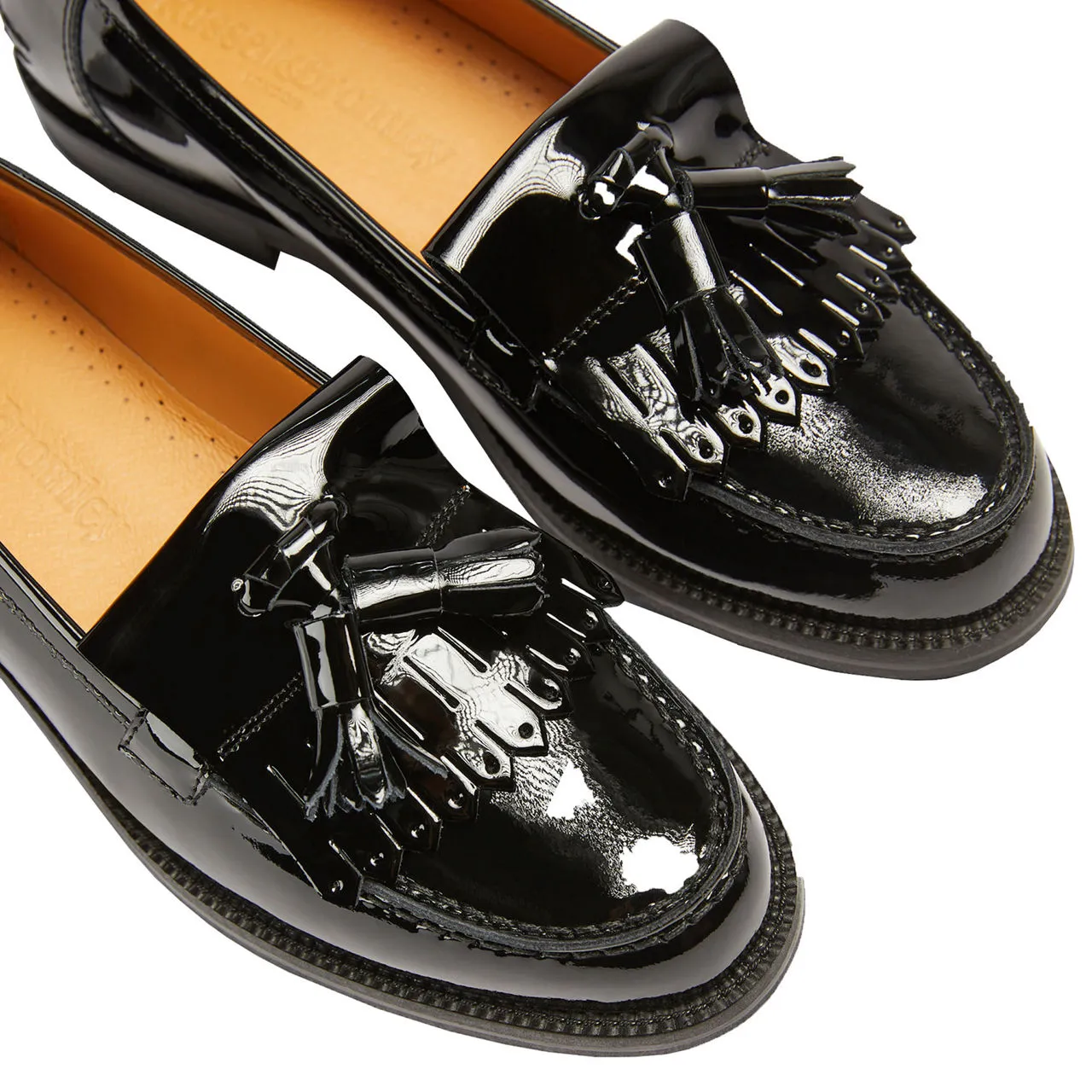 RUSSELL & BROMLEY Chester Tassel Loafers - Black