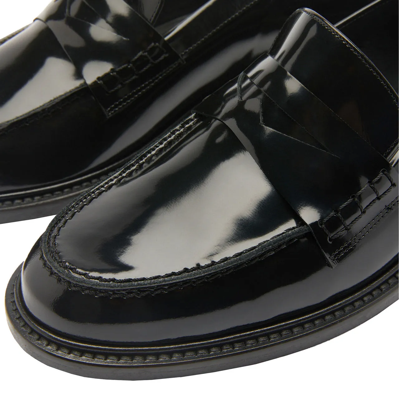 RUSSELL & BROMLEY Penelope Penny Loafers - Black