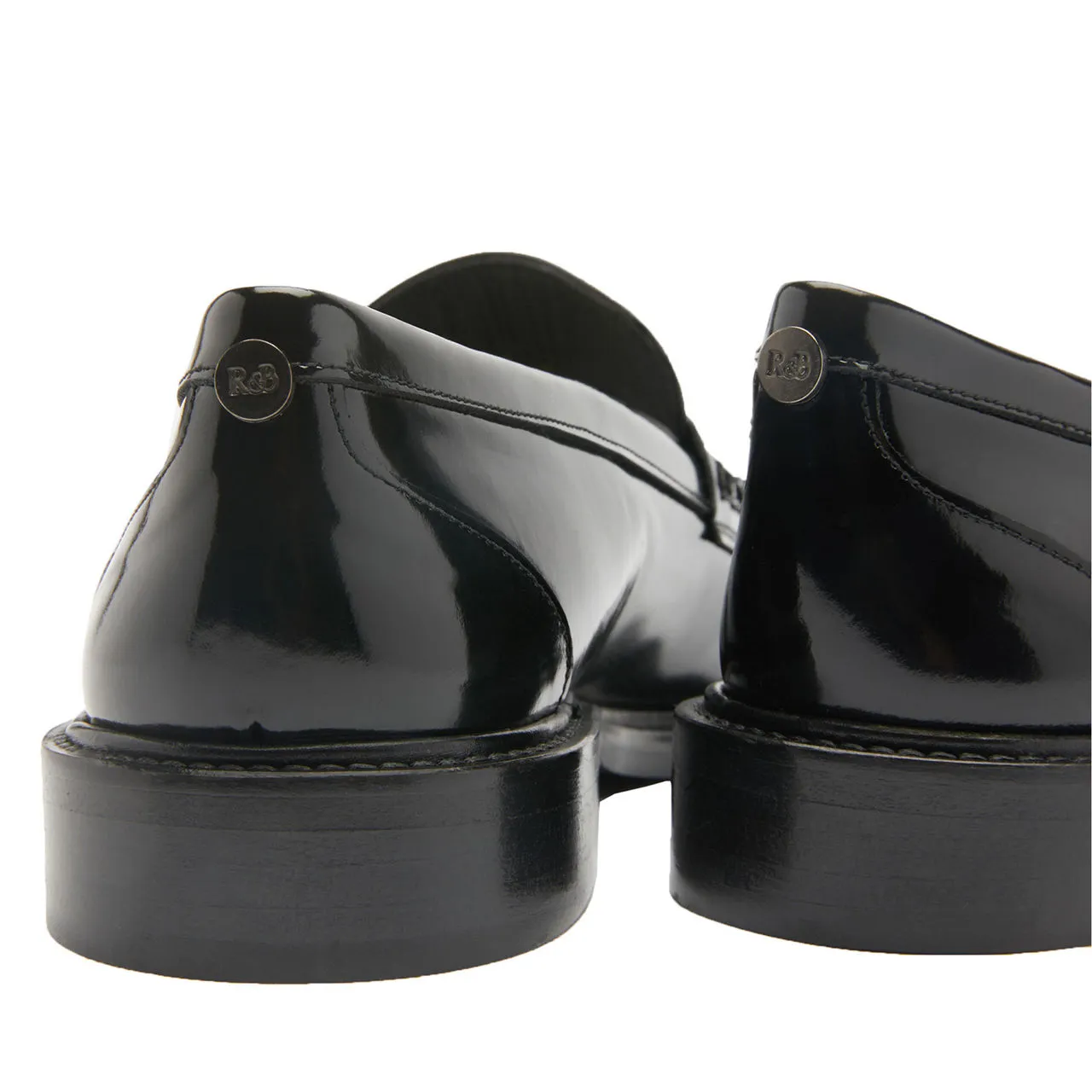 RUSSELL & BROMLEY Penelope Penny Loafers - Black