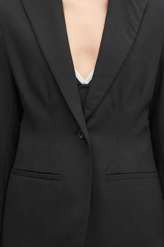 Samsoe Samsoe blazer Saliza black color smooth F24300007