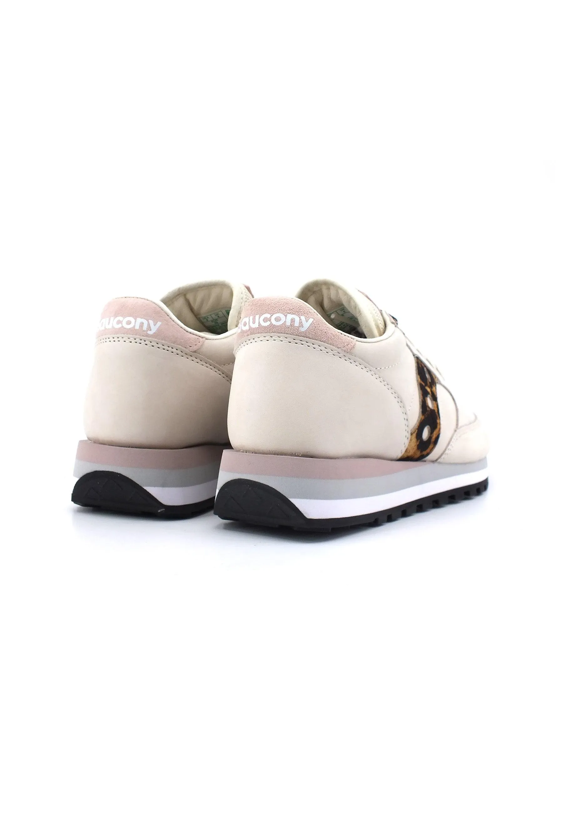 SAUCONY Jazz Triple Sneaker Donna Beige Leopard S60727-2