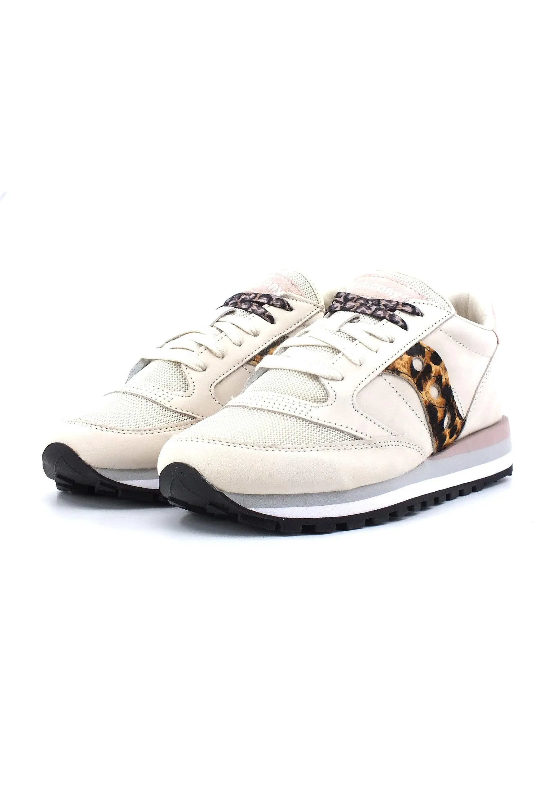 SAUCONY Jazz Triple Sneaker Donna Beige Leopard S60727-2