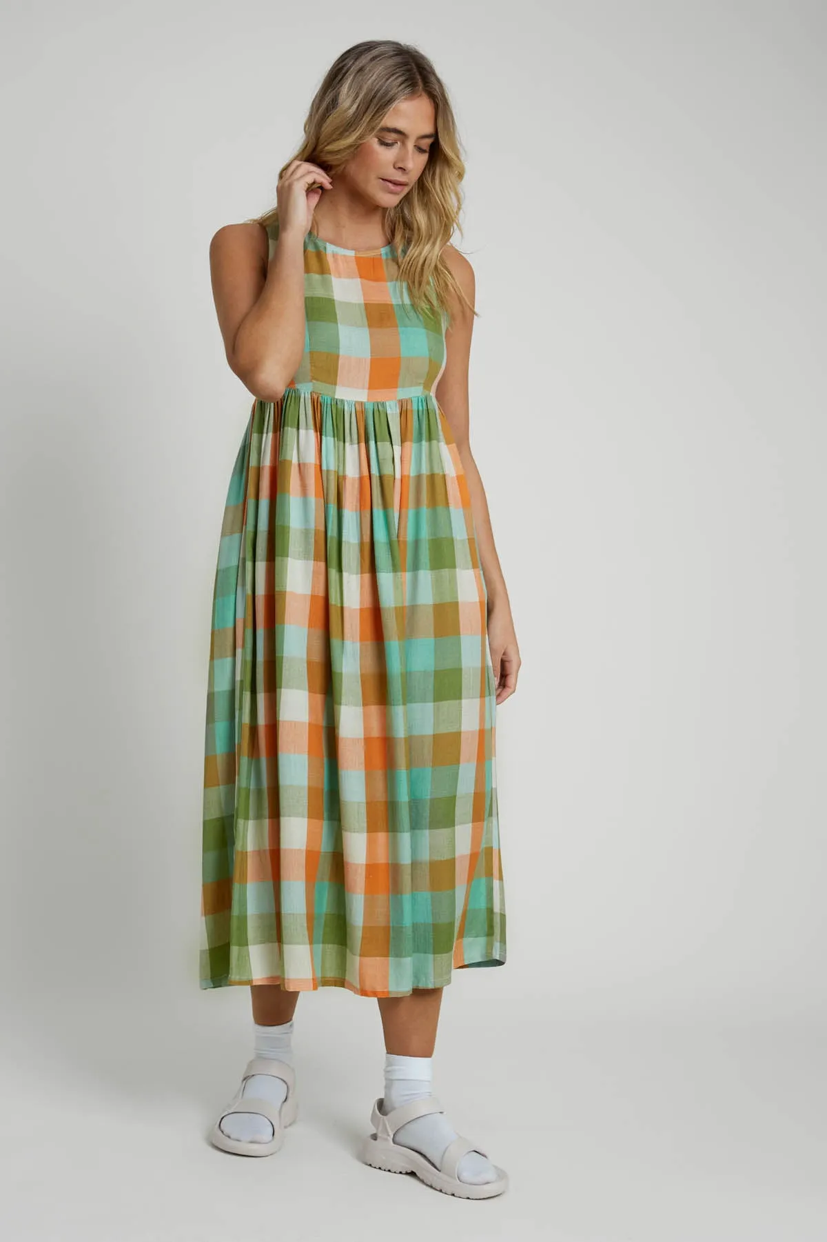 SERTINA CHECK DRESS