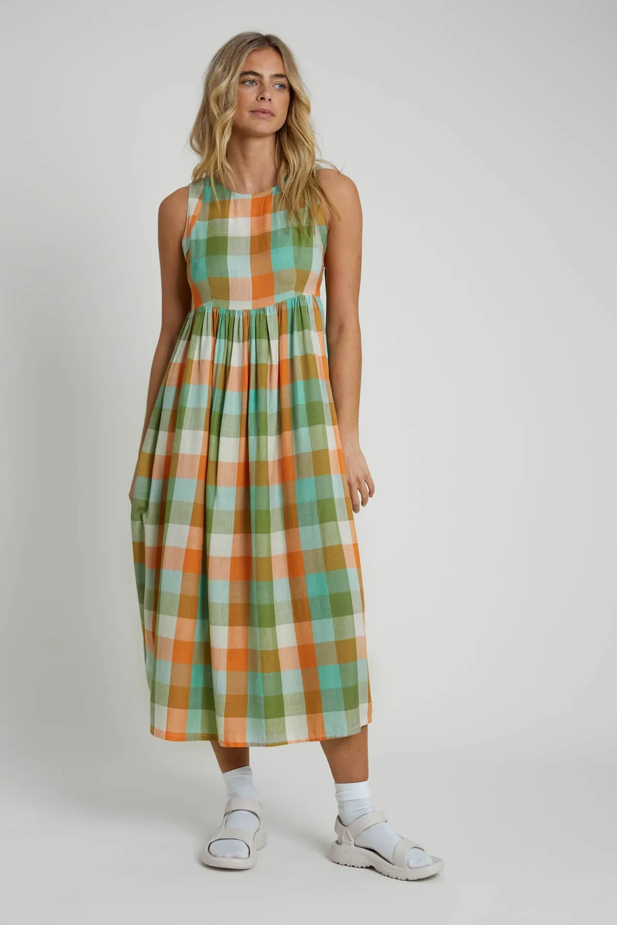 SERTINA CHECK DRESS