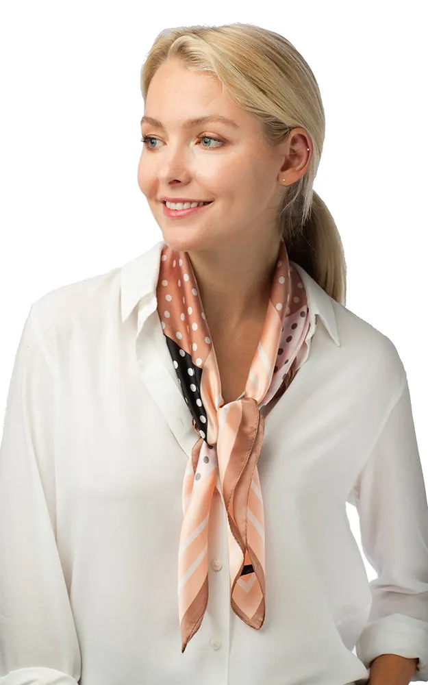 SPSS4940 Polka Dot Printed Scarf