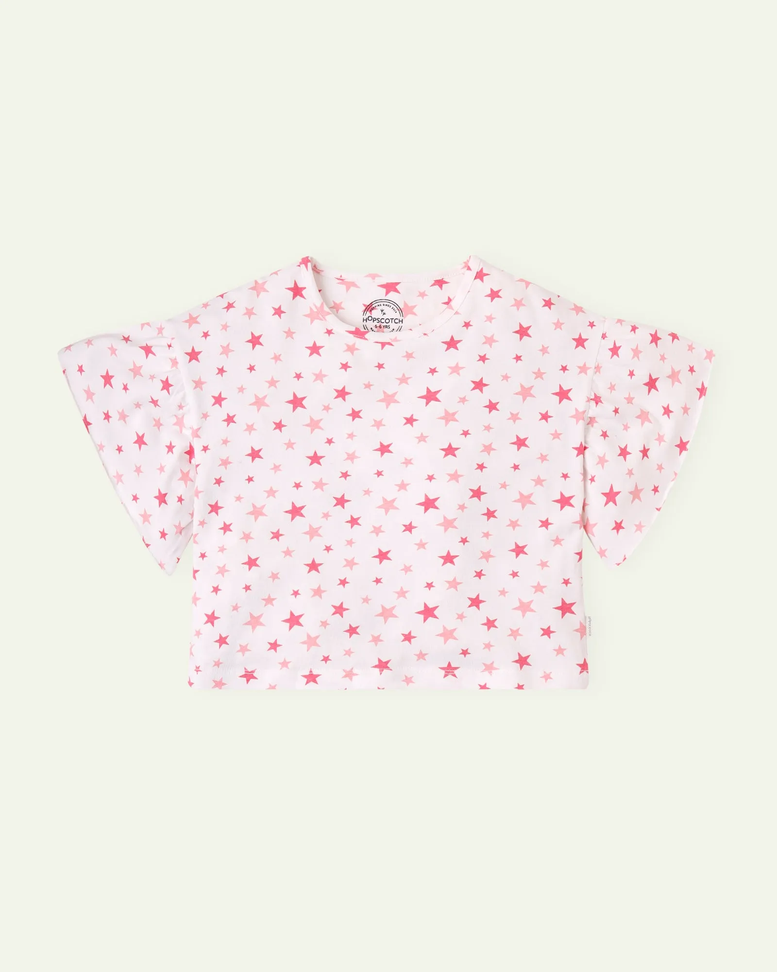 Stars Boxy Cropped T-Shirt