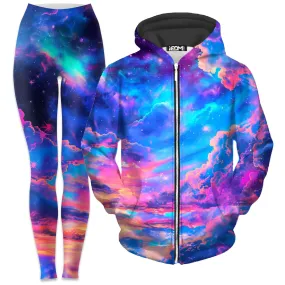 Storybook Sky Zip-Up Hoodie and Leggings Combo