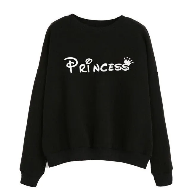 sweatshirt Women Letter Print  Long Sleeve Round Neck Hoodies Women Clothes American Apparel &23 SM6