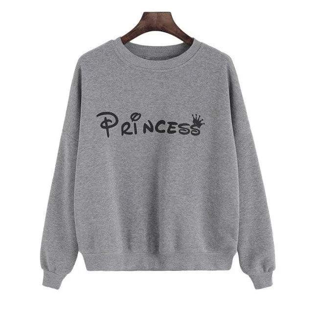 sweatshirt Women Letter Print  Long Sleeve Round Neck Hoodies Women Clothes American Apparel &23 SM6