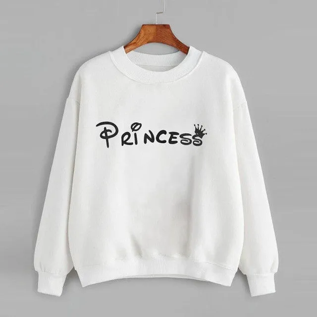 sweatshirt Women Letter Print  Long Sleeve Round Neck Hoodies Women Clothes American Apparel &23 SM6