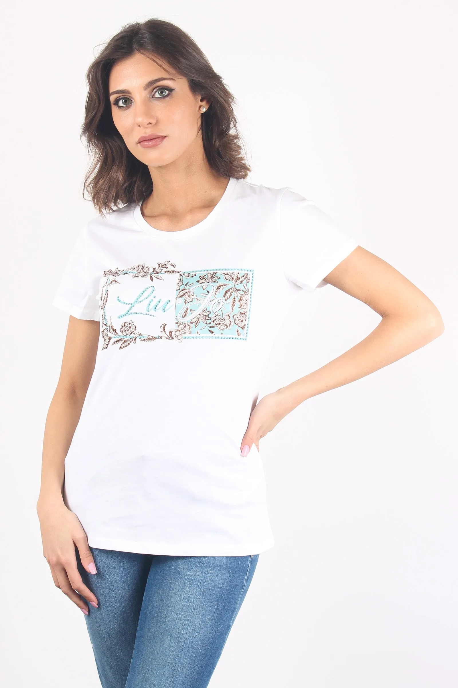 T-shirt Logo Cuore Bco/quiet