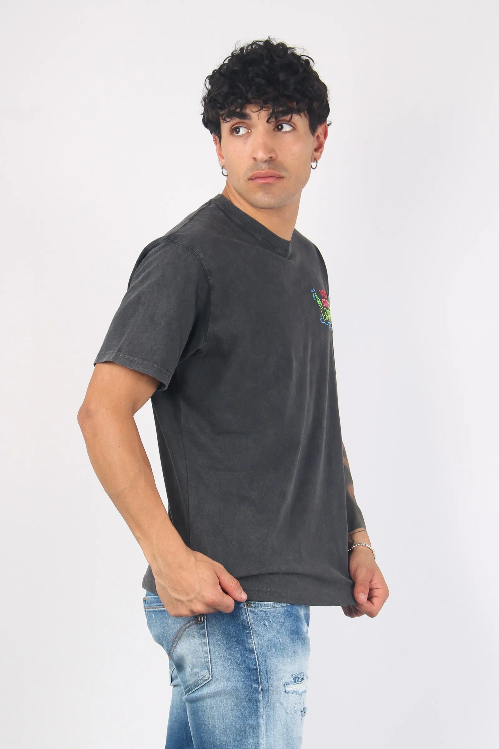 T-shirt Stato Di Ebrezza Grigio