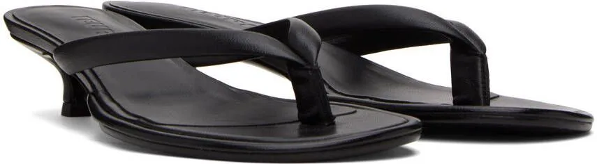 Teurn Studios SSENSE Exclusive Black Heeled Sandals