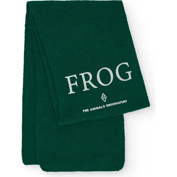 The Animals Observatory Snake Frog Scarf, Green