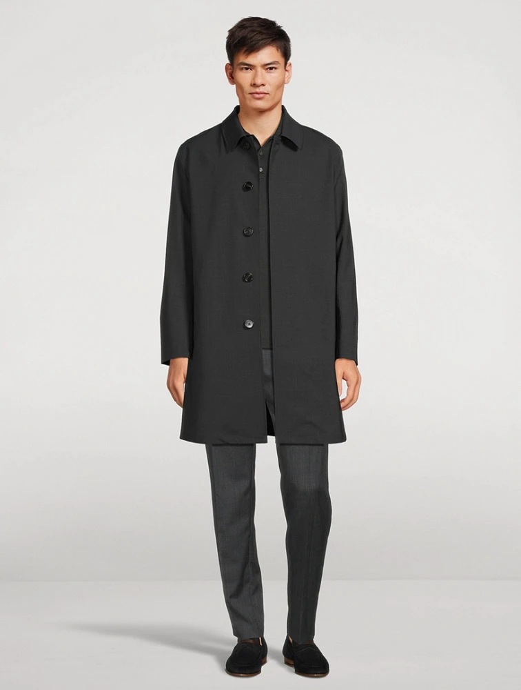 THEORY Stretch Wool-Blend Car Coat