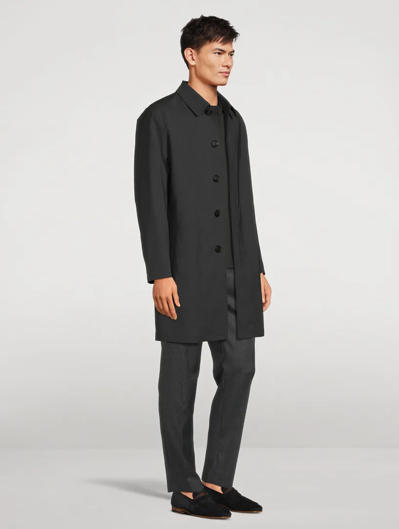 THEORY Stretch Wool-Blend Car Coat